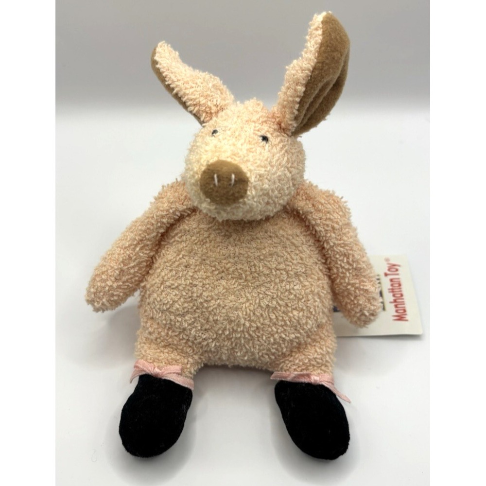 Vtg Rare MANHATTAN Stuffie Plush "Pierre Pig Tip Toes" Terry Cloth Ballet 1996
